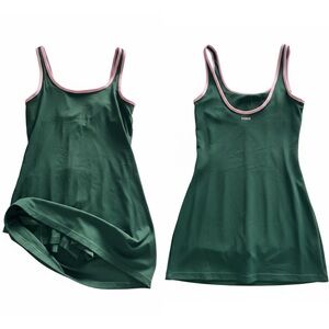 Victoria's Secret Relay Active Green Mini Dress Padded Sports Bra Skirt Skort